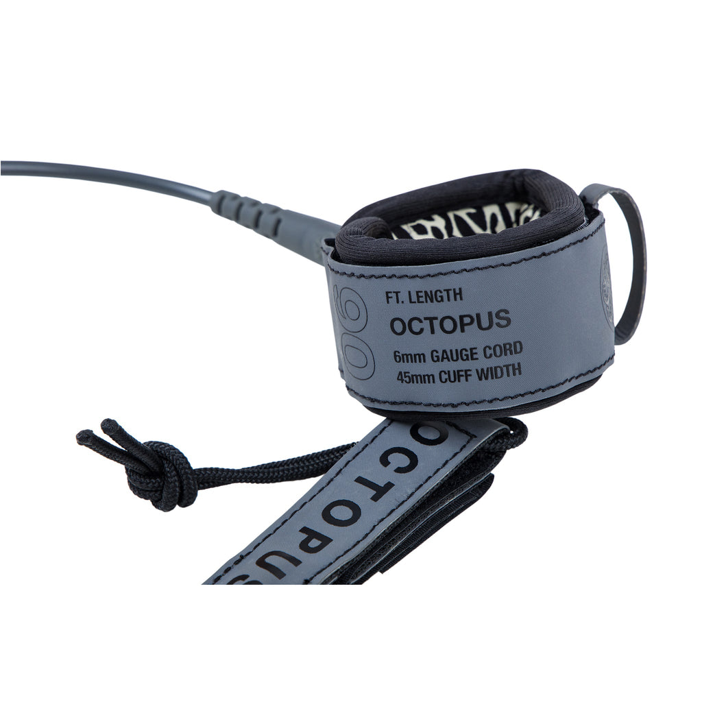 Mission: Control 6ft Surf Leash - Grey