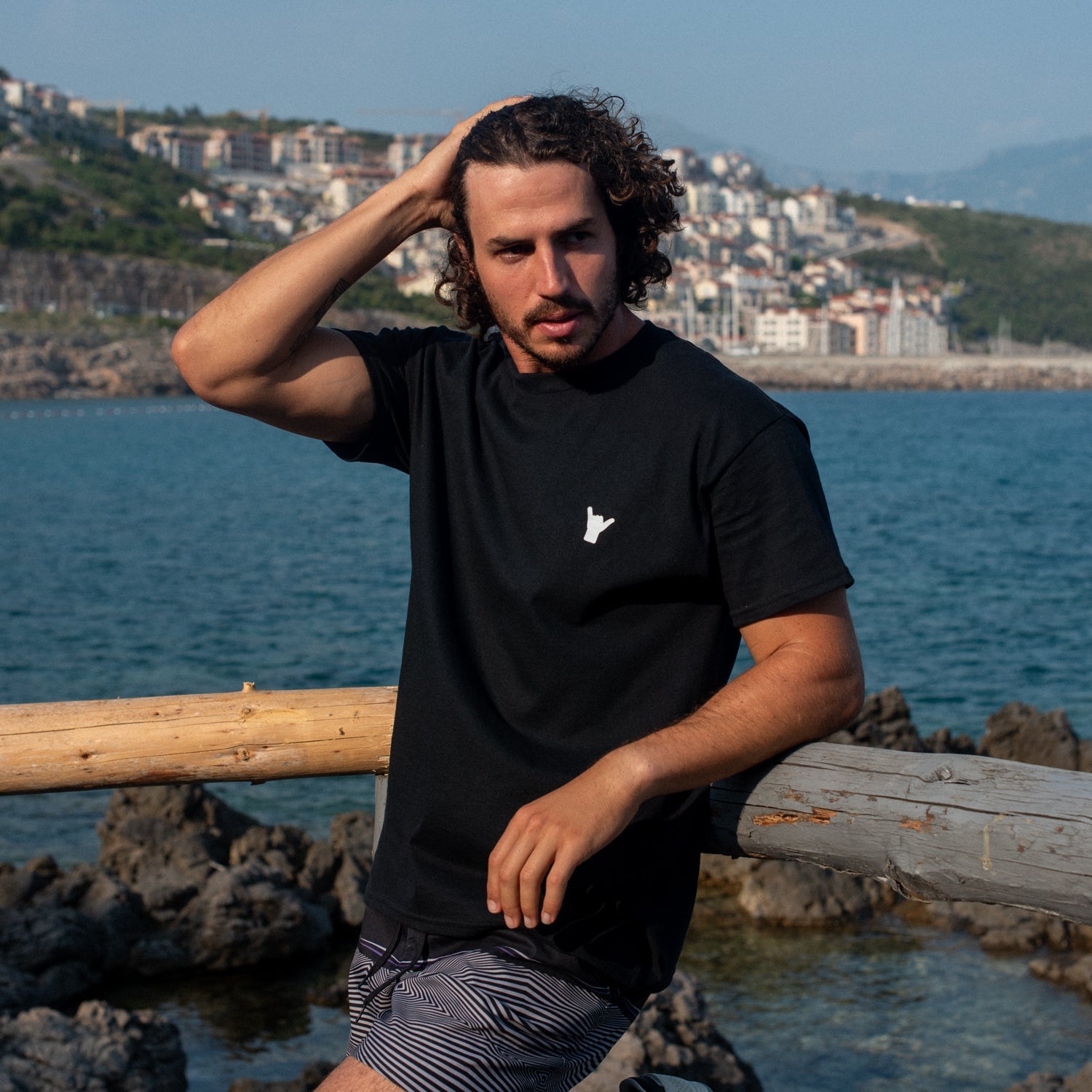 Shaka Sign Crest T-Shirt