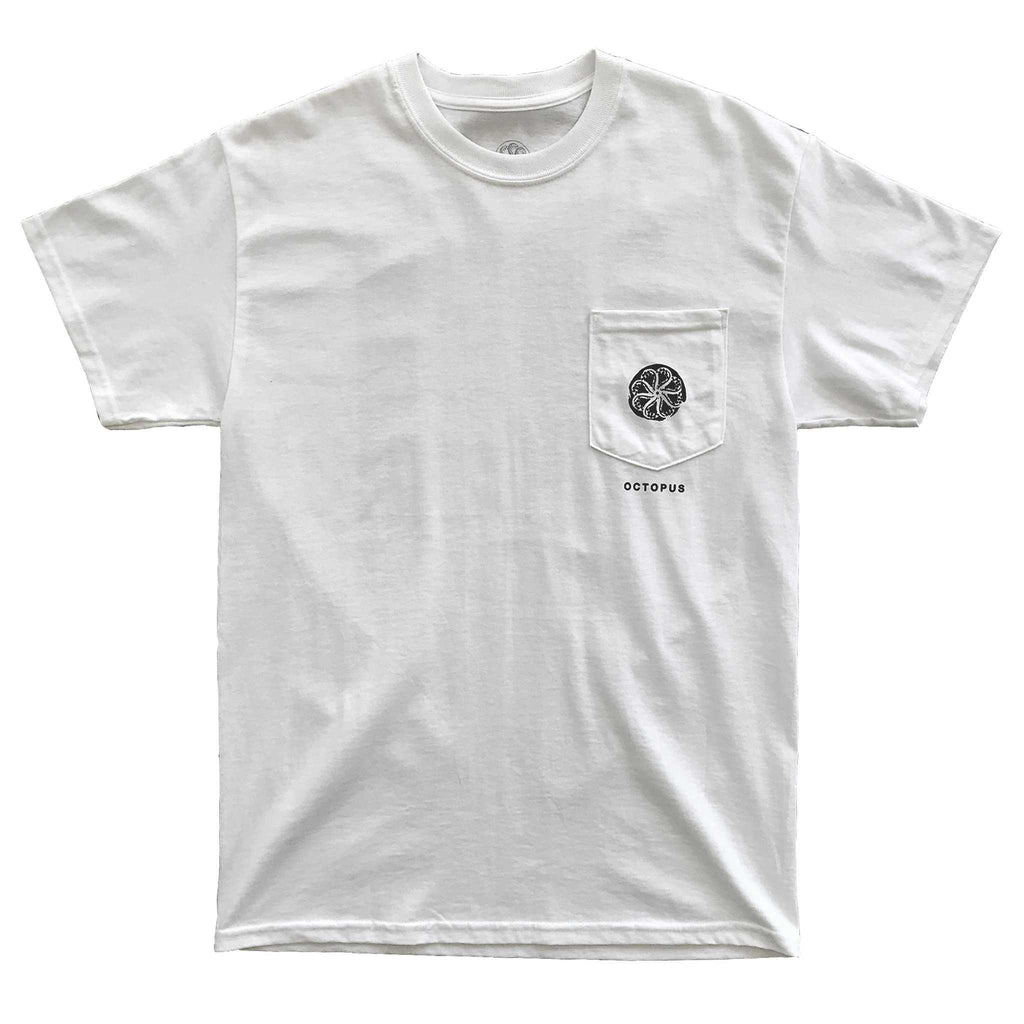 Octopus Front Deck Pocket Tee - White