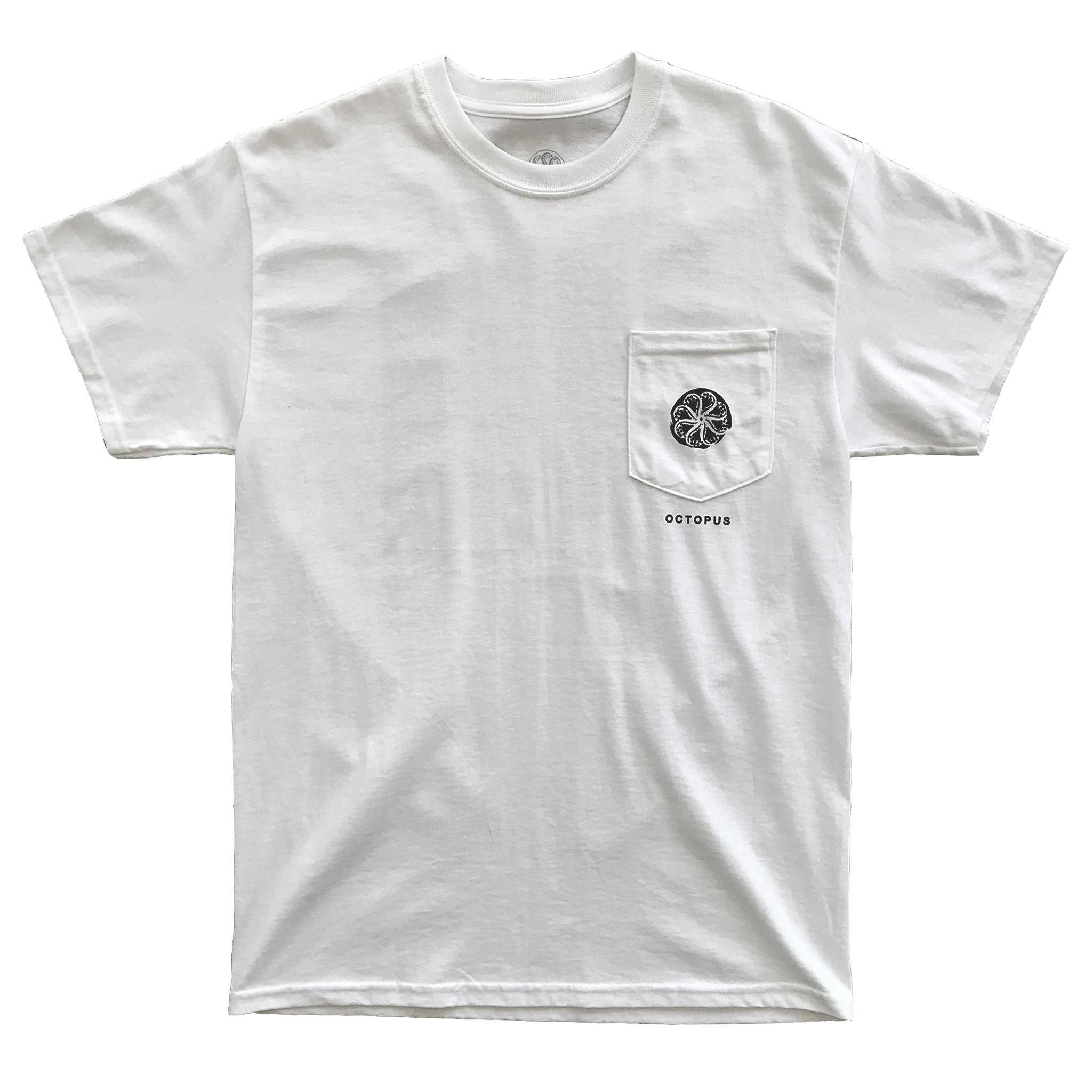 Octopus Front Deck Pocket Tee - White